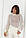 В'язана ажурна кофта oversize в сіточку молочного кольору. Модель 01202, фото 5
