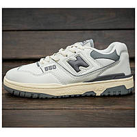 Мужские / женские кроссовки New Balance 550 Leon Dore White Grey белые кроссовки нью беленс 550, NB 550 беланс