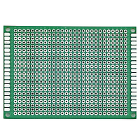 Макетна плата 80x120 мм двостороння маска металіз.
