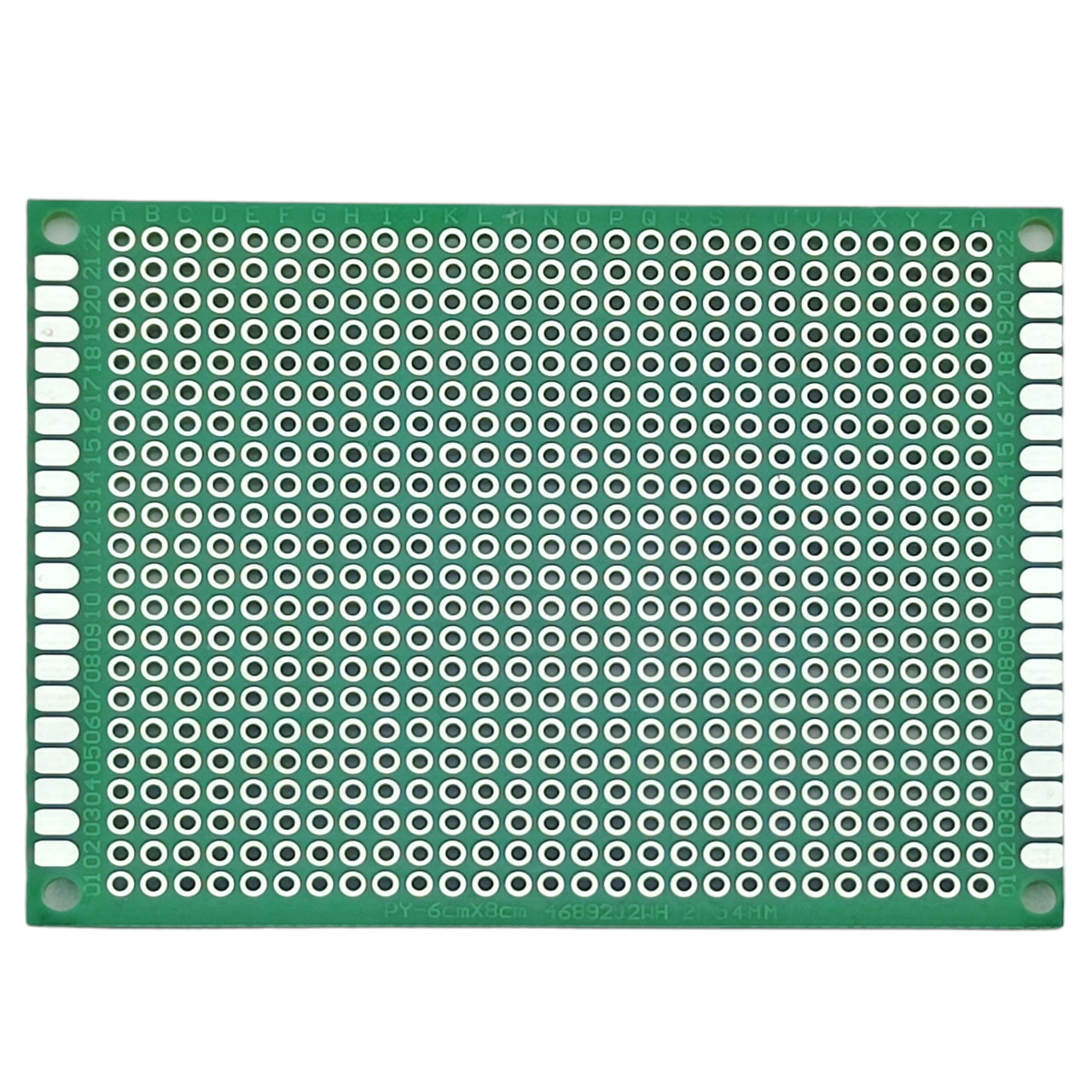 Макетна плата 80x120 мм двостороння маска металіз.