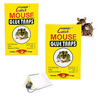 Комплект пастка для мишей 2 шт. "Catch Expert - Mouse glue traps" 2 листи 13х18 см, клейова пастка