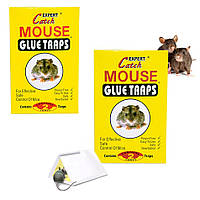 Комплект ловушка для мишей 2 шт. "Catch Expert - Mouse glue traps" 2 листа 13х18 см, клеевая ловушка (SH)