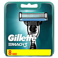 Gillette Mach3 8шт New Original Німеччина, леза мак3, джилет мач3, картриджі джилет мак3 8шт