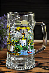 Бокал склянний з написом "Дніпро", 330мл