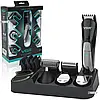 Машинка для стрижки волосся з насадками 6в1 VGR12 триммер: для носа, дизайнерський, вузький, бритва сіточна, Gp11, фото 8