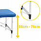 Масажний стіл складаний 4FIZJO Massage Table Alu W60 Blue, фото 6