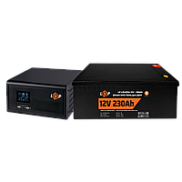 Комплект резервного питания для котла LP (LogicPower) ИБП + литиевая (LiFePO4) батарея (UPS 1000VA + АКБ