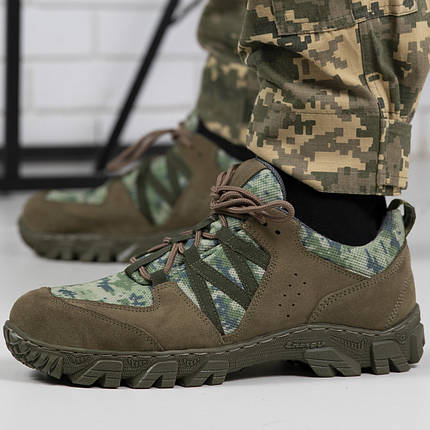Тактичні чоловічі кросівки Cordura + Натуральна шкіра, фото 1