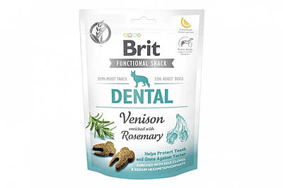 Ласощі Brit Care dental з оленями та розмарином 150г