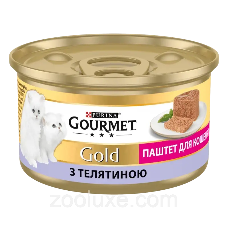Purina Gourmet Gold Паштет для кошенят з телятиною 85 г/Пурина Гурме Голд Паштет вологий корм для кошенят