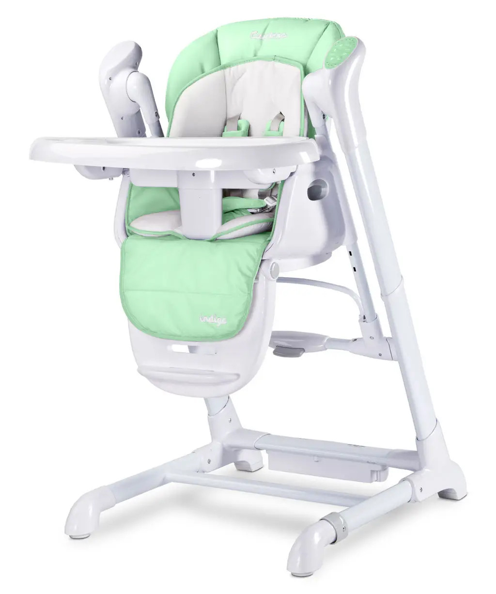 Стільчик для годування + кчель 2 в 1 Caretero Indigo - Mint