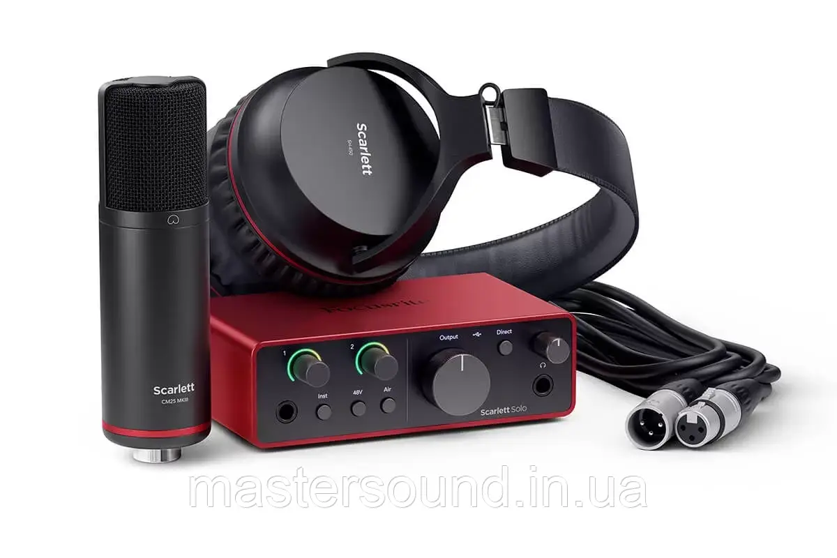 Комплект для запису Focusrite Scarlett Solo Studio 4th Gen