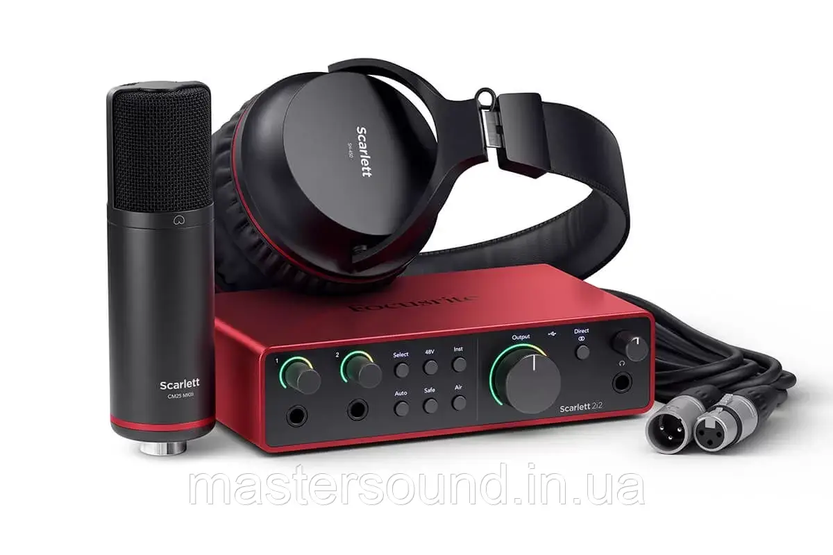 Комплект для запису Focusrite Scarlett 2i2 Studio 4th Gen