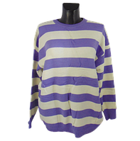 Жіночий светр Mika 8063 48-56 білий з фіолетовим