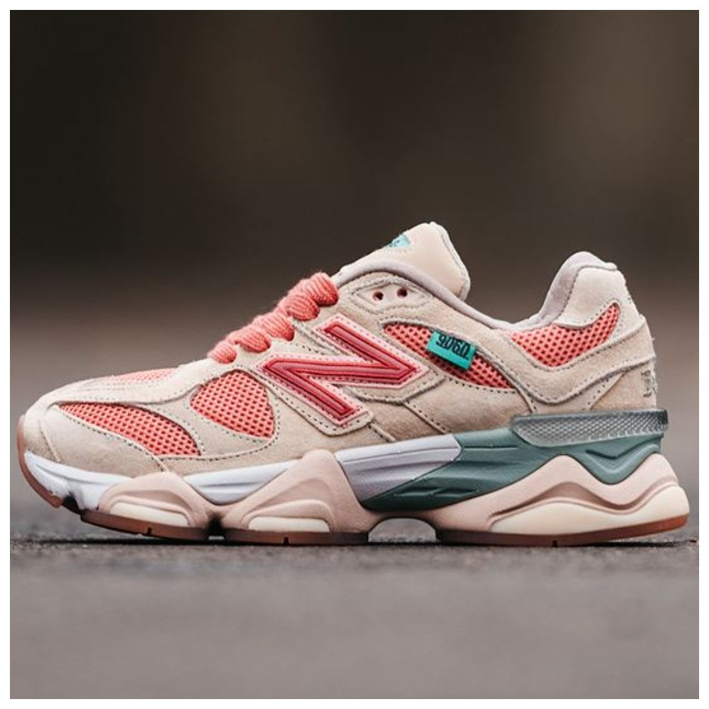 Жіночі кросівки New Balance 9060 Joe Freshgoods Penny Cookie Pink U9060JF1 Inside Voices, замшеві нью беланс 9060 ню, NB 9060 нб