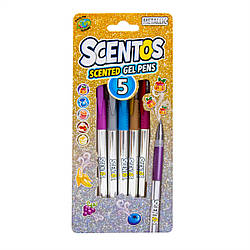 Набір ароматних гелевих ручок — МЕТАЛІЧНИЙ СЯВ (5 кольорів)