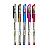 Набір ароматних гелевих ручок — МЕТАЛІЧНИЙ СЯВ (5 кольорів), фото 2