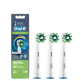 Змінні зубні насадки Oral-B Cross Action EB50 3шт. зубні насадки орал би для електричних щіток кросс екшн