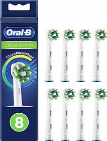Змінні зубні насадки Oral-B Cross Action EB50 8шт. зубні насадки орал би для електричних щіток кросс екшн