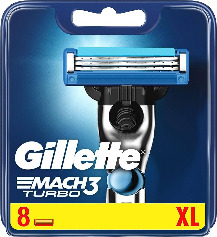 Gillette Mach3 Turbo 8шт. ОРИГИНАЛ (джилет мак 3 турбо) кассеты лезвия ...