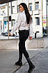Біла куртка-косуха із екошкіри жіноча, фото 10