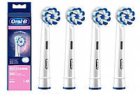 Сменные зубные насадки Oral-B Sensitive Clean EB60 4шт. насадки орал би для электрических щеток cенсетив клин