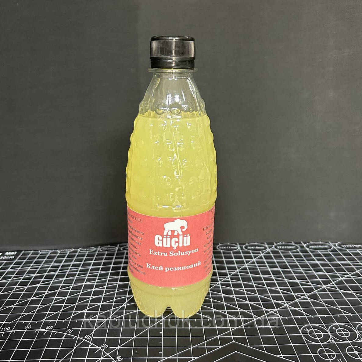 Клей гумовий 0,5 л GUCLU Extra Solusyon (слон), для збирання деталей, фото 1