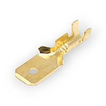 Конектор плоский DJ611 6,3D без ізоляції "папа" (4-6/6,3-0,5)