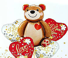 Набір куль Ведмідь з серцем, 5 штук