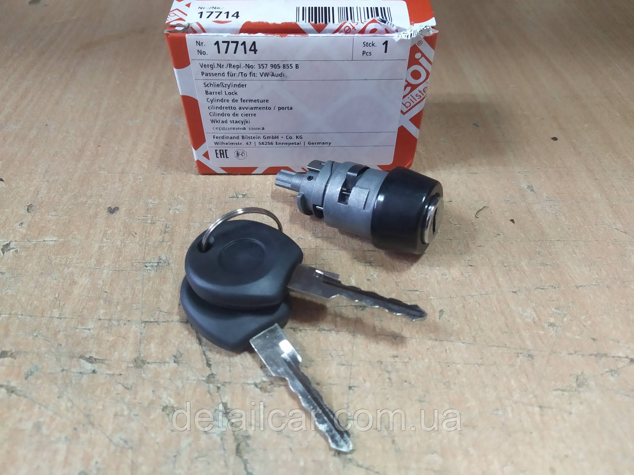 Сердцевина замка зажигания VW T4 1991-2003; "FEBI" 17714 - производства ...