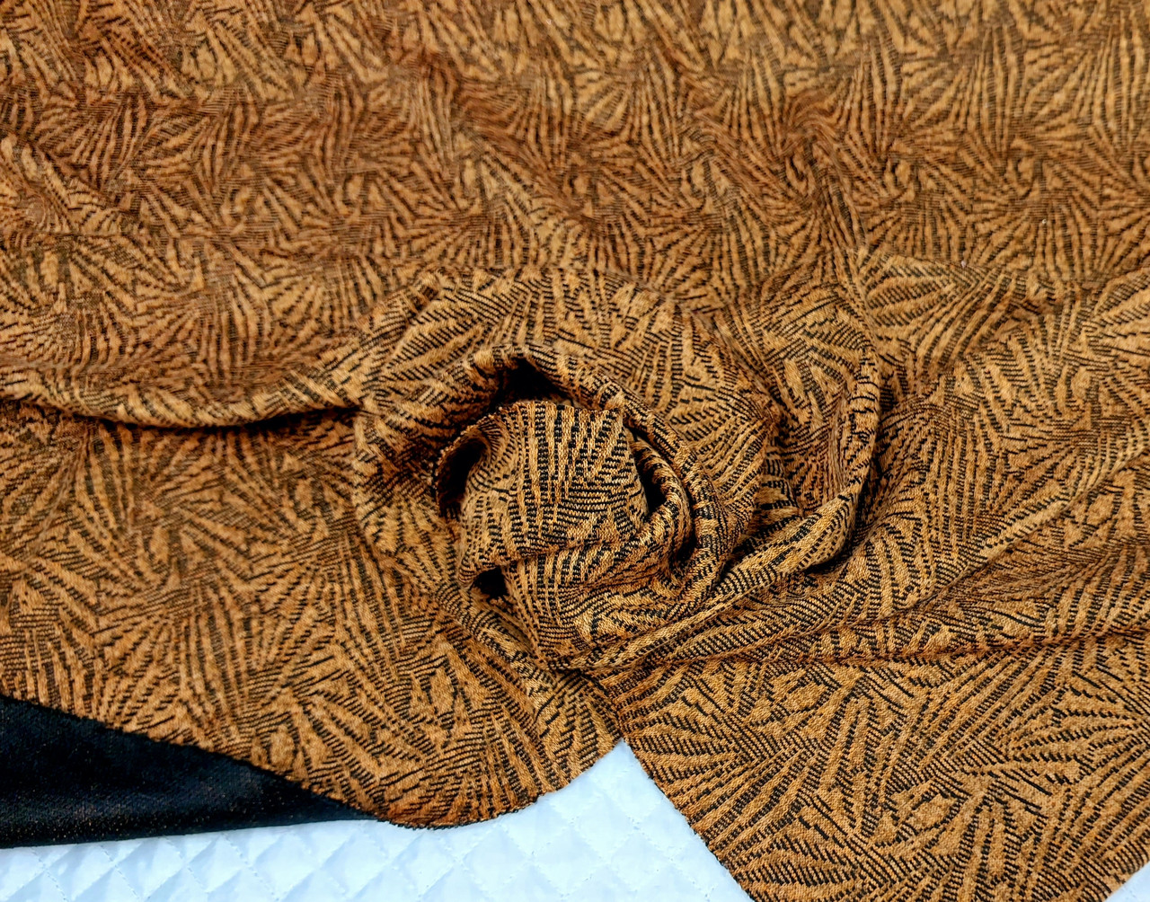 Трикотаж жакард горчиця №310, фото 1