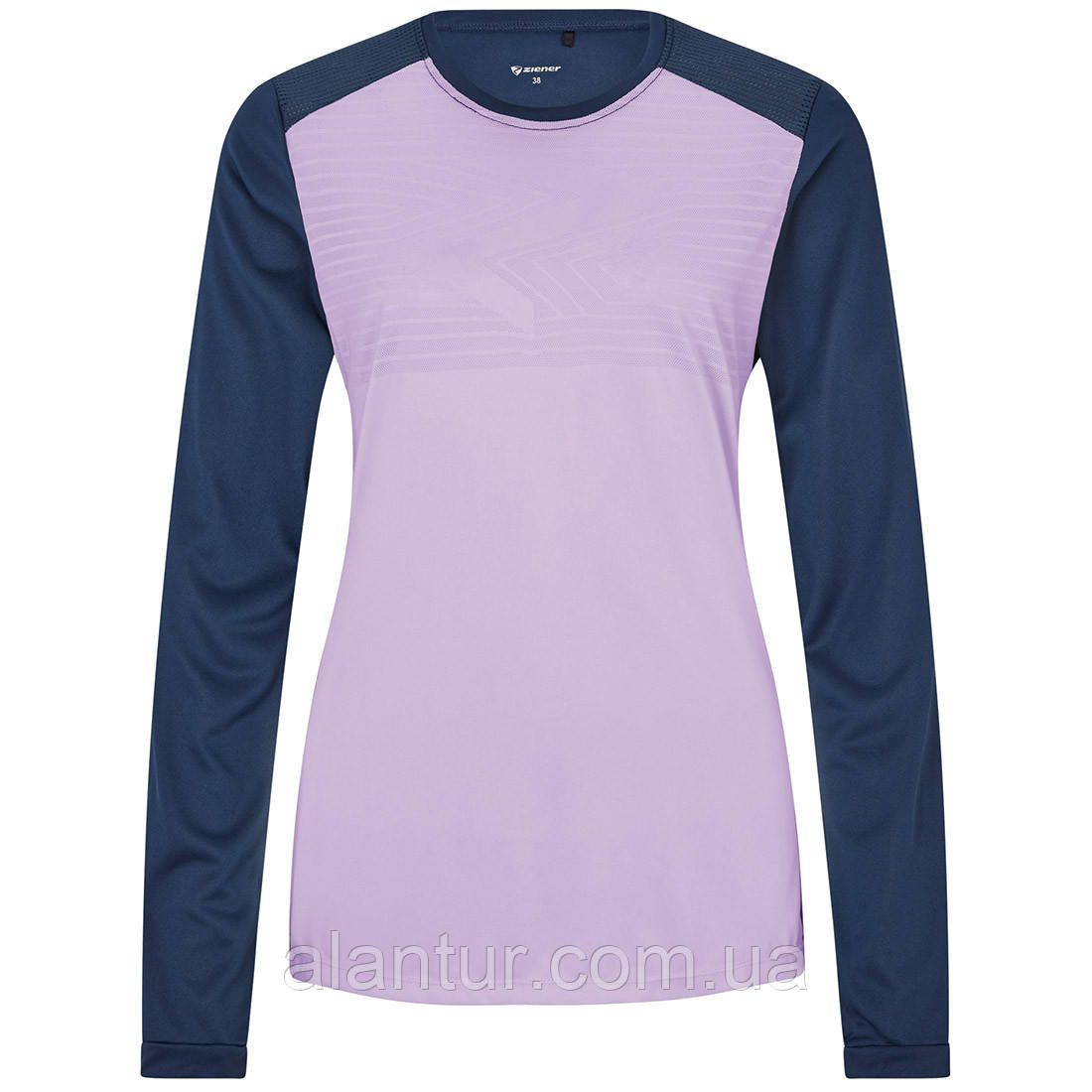 Ziener реглан Nabrina W sweet lilac 38 - жіночий спортивний топ для активного відпочинку