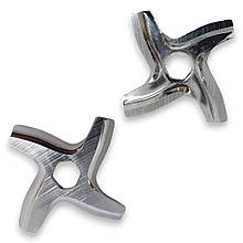 Ніж для м'ясорубки Хрестик MK-Lux різак шестигранник нержавіюча сталь D-46 мм отвір 7.9 мм