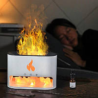 Соляная лампа + Увлажнитель воздуха с эффектом огня Doctor-101 Flame. Увлажнитель с цветной подсветкой