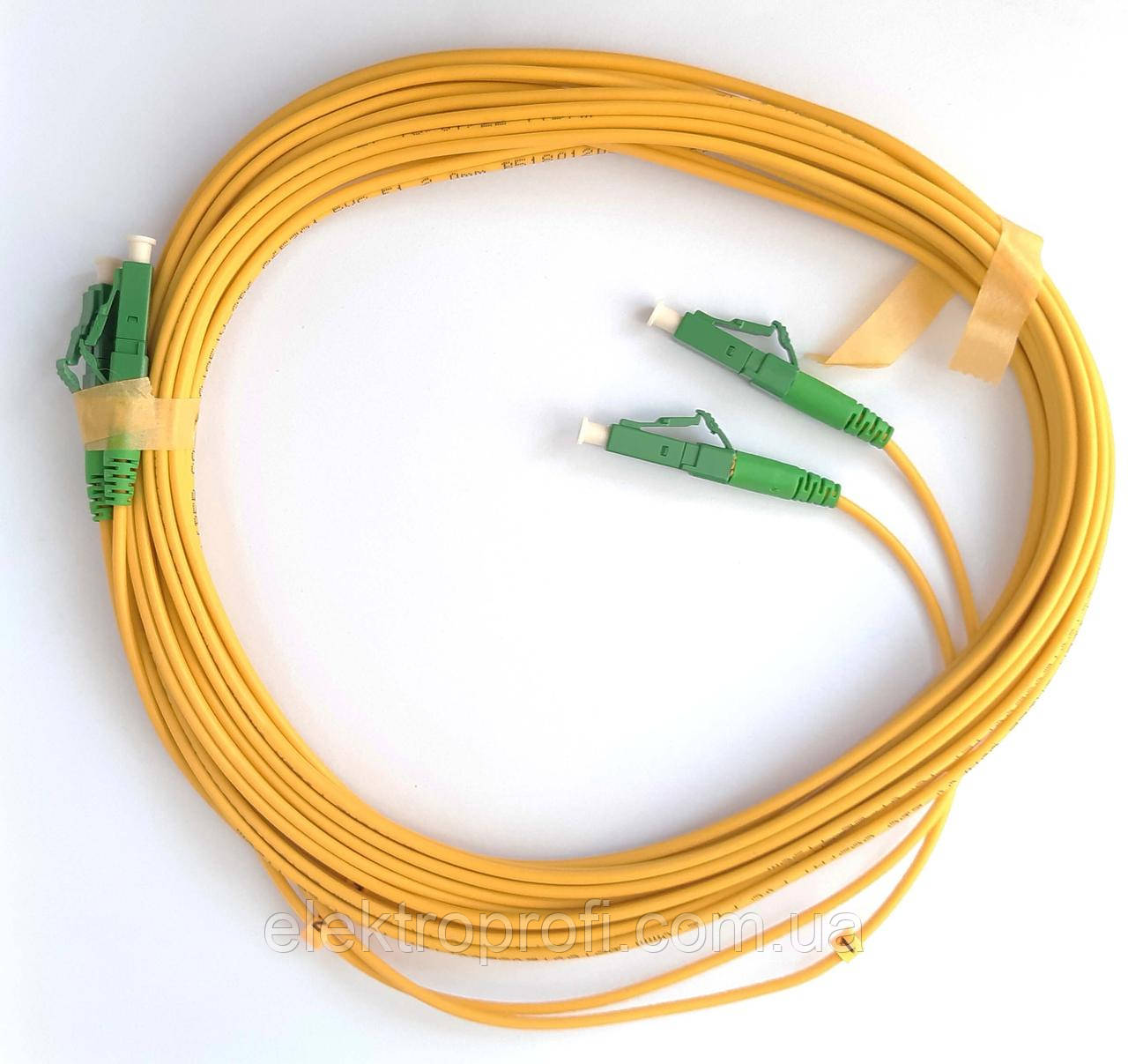 Патчкорд Abee LC/APC-LC/APC duplex, G657A, 2.0mm, 5m