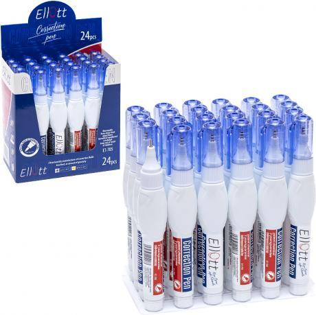 От 24 шт. Корректор ручка "Ellott" ET705-24 7мл. купить дешевый оптом в интернет-магазине