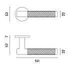 Ручка дверна APRILE AS MOLINIA R 7S хром полірований, фото 2