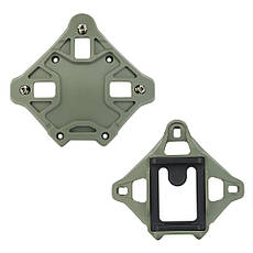 Кріплення лобове NVG, шрауд на шолом Olive, фото 3