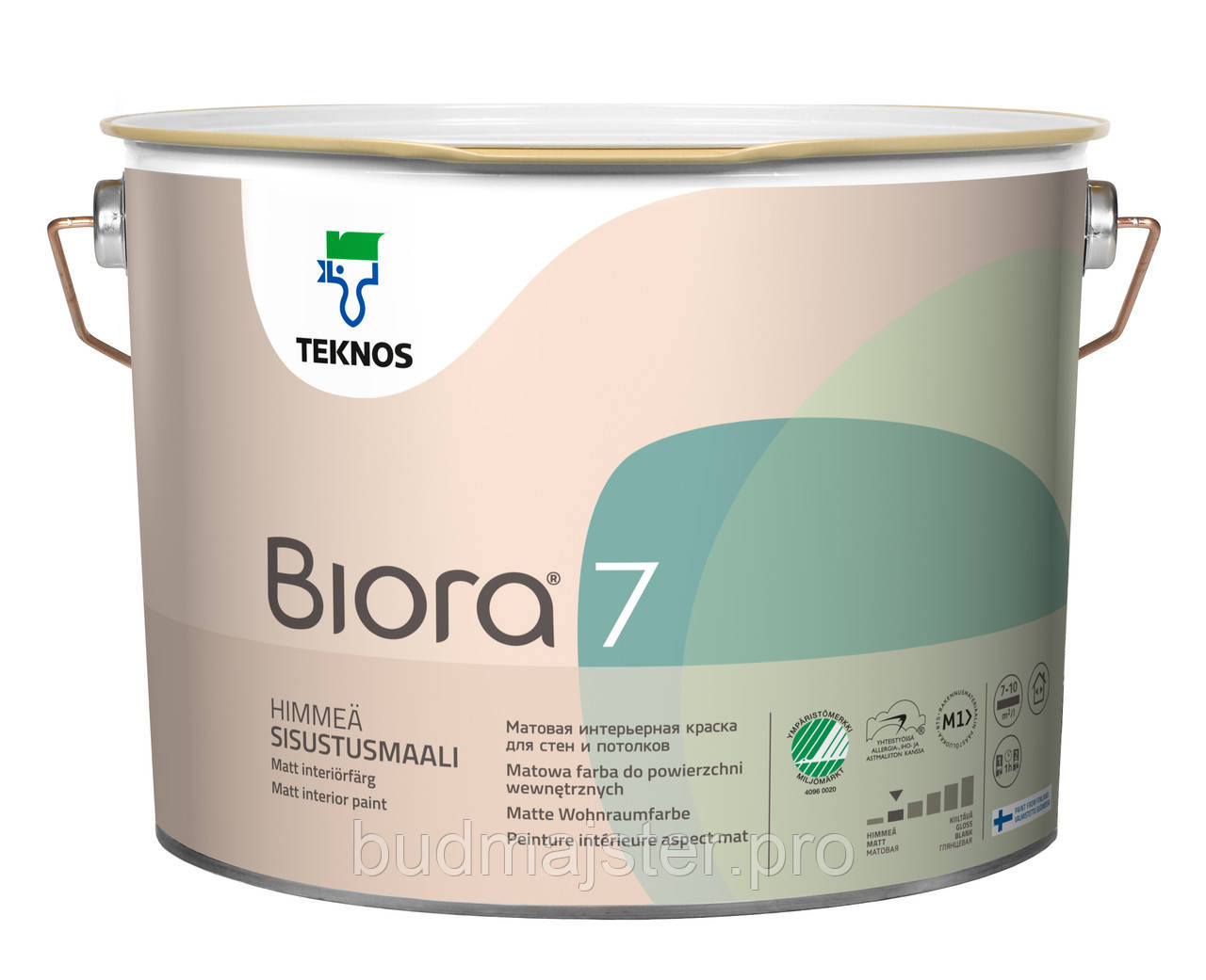 Фарба Teknos BIORA 7 шовковисто-матова, 9 л. Б1