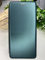 Чехол книжка для Samsung A52 4G/5G с кармашком для визитки оригинал зеленый