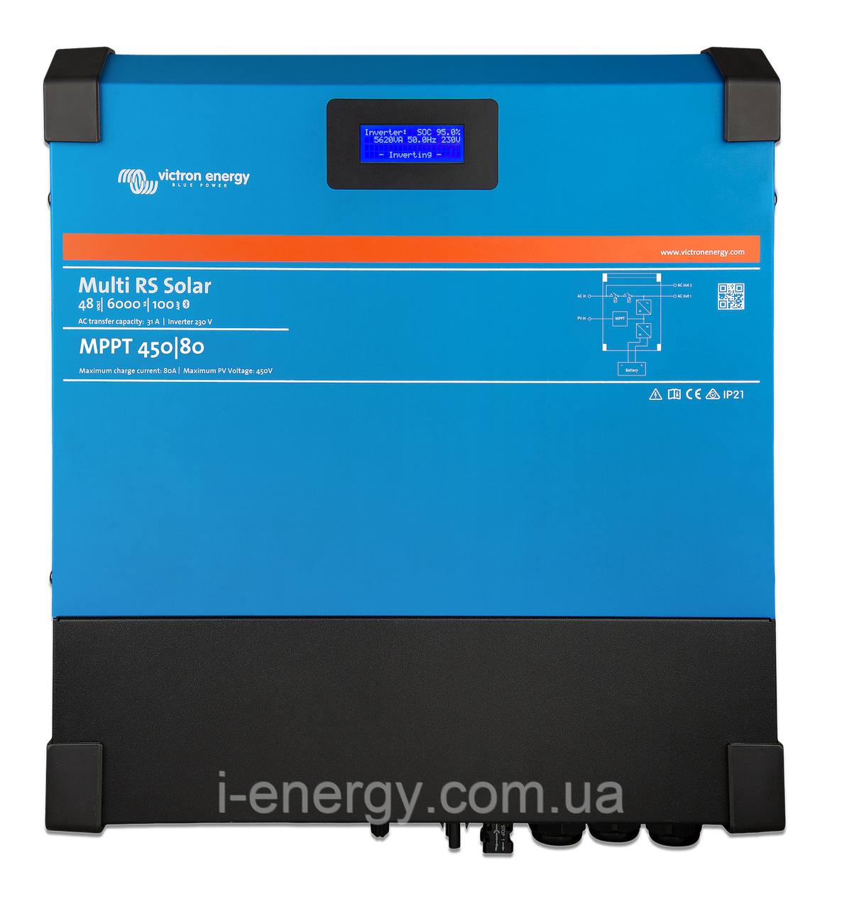 Гібридний інвертор Multi RS Solar 48/6000/80-400/80 PMR482602000 Victron Energy 48В 6000ВА 80А
