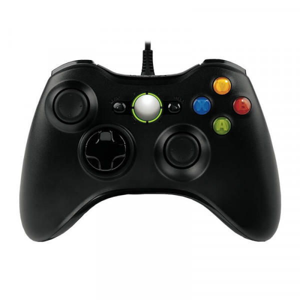 Провідний геймпад Microsoft Xbox 360 / PC Black Лучшая цена