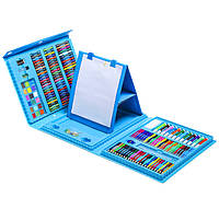 Набор для рисования и творчества в чемоданчике 208 предметов Super Mega Art Set голубой Лучшая цена
