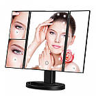 Дзеркало для макіяжу з LED підсвічуванням Superstar Magnifying Mirror 22 Black чорне Лучшая цена, фото 4