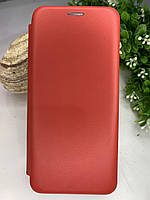 Чехол книжка для Samsung A51 4G оригинал с подставкой, кармашком. Красный