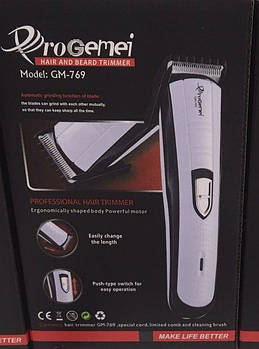 Бритва тример Progemei GM-769 для вусів і бороди, для тіла (бодигрумер) Лучшая цена