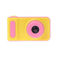 Детский фотоаппарат с экраном розовый SMART KIDS CAMERA V7 Лучшая цена