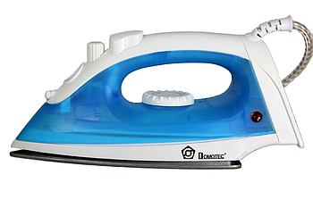 Праска Domotec MS 2208 Teflon blue паровий з тефлоновим підошвою Лучшая цена