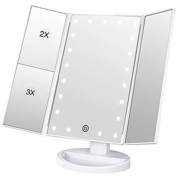 Дзеркало для макіяжу з LED підсвічуванням Superstar Magnifying Mirror