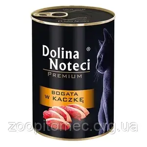 Консерва для кішок Dolina Noteci (Долина Нотечі) cat м'ясні шматочки в соусі з качкою, 400 г